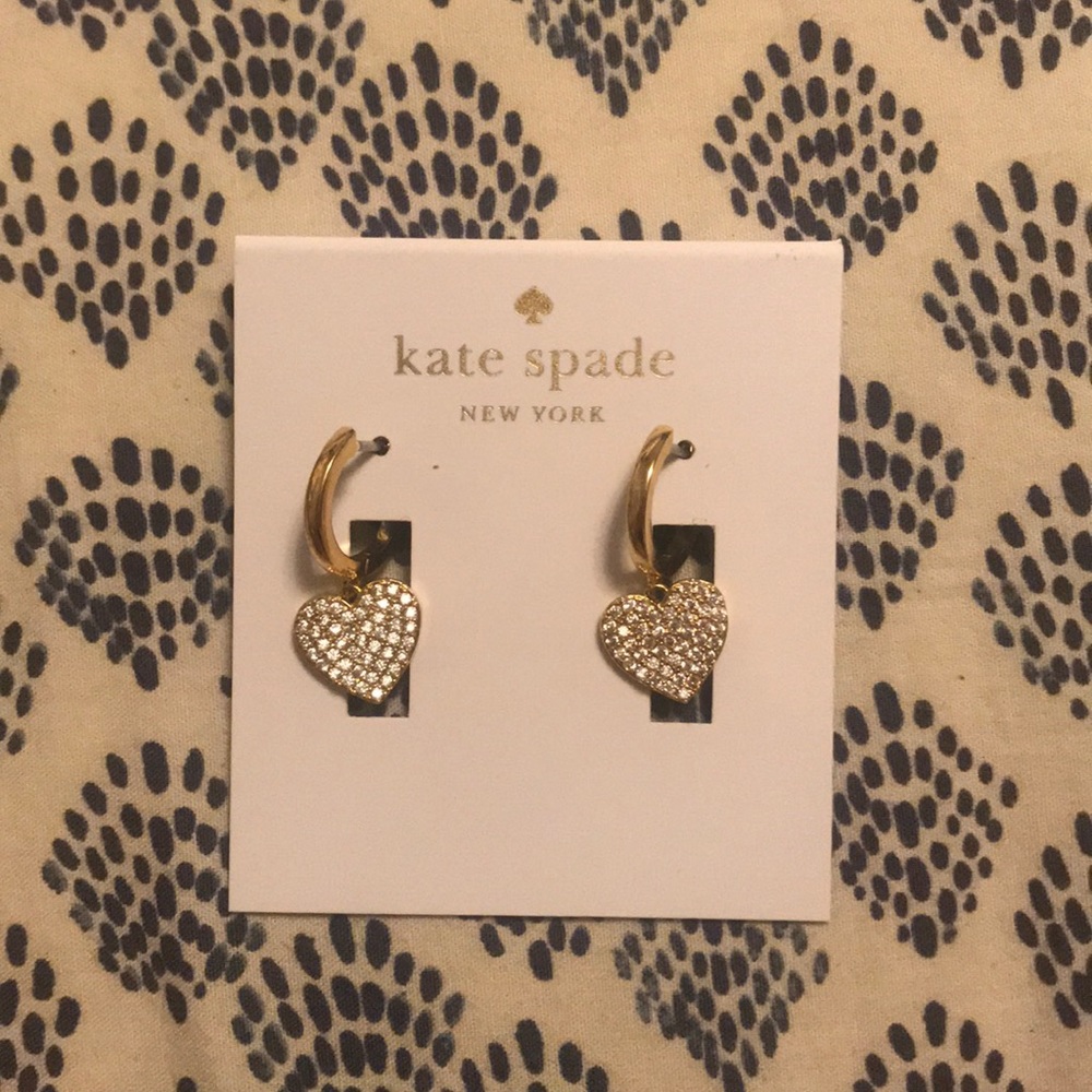 Kate spade heart earrings
